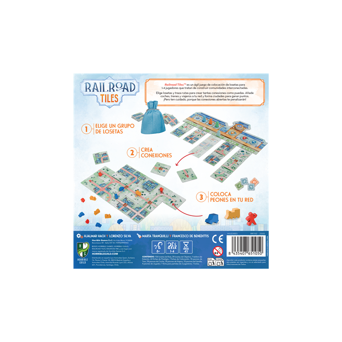 Juego Mesa Railroad Tiles 2