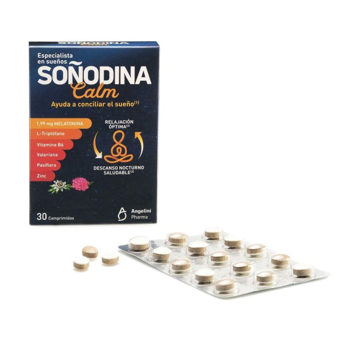 Natura Essenziale SOÑODINA Melatonina 1,99 mg para Regular el Sueño, Insomnio y Descanso Reparador 30 Comprimidos 2
