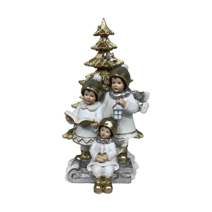 Figura Navidad Moderna DKD Home Decor Multicolor 11.5 x 21 x 11.5 cm (2 Unidades) Figura Navidad Moderna DKD Home Decor Multicolor 11.5 x 21 x 11.5 cm (2 Unidades)