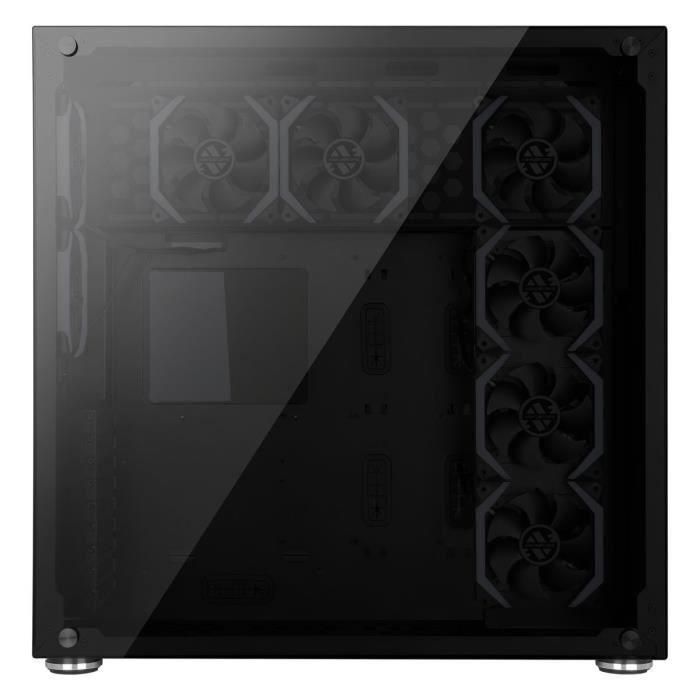 Abkoncore R780 Sync Caja de PC Torre Grande E-ATX/ATX/mATX/mITX Sin Fuente de Alimentación con Sincronización A-RGB, Vidrio Templado y USB 3.0 Negra 4