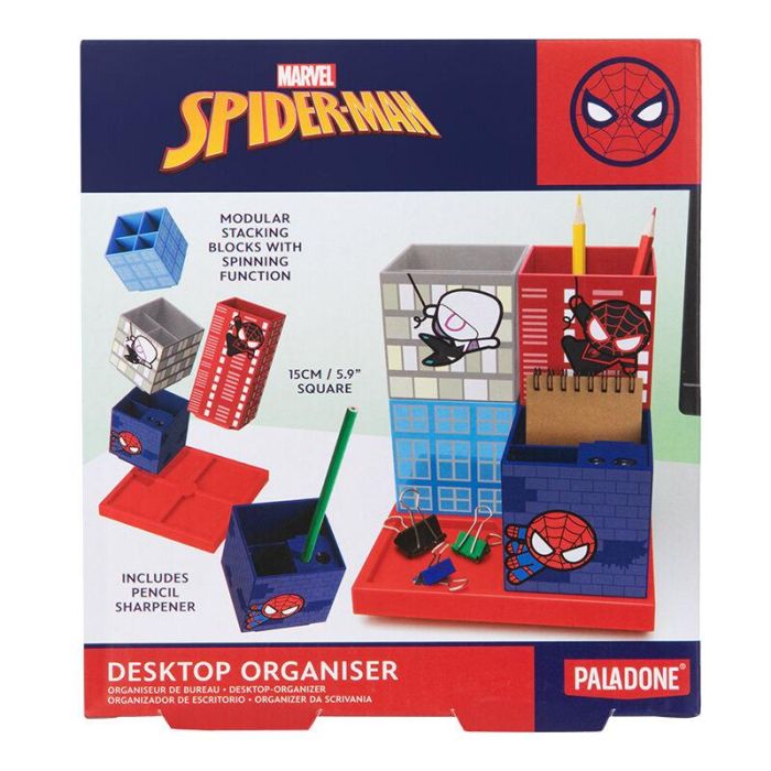 Paladone Organizador de Escritorio Modular Spider-Man con Sacapuntas y Base Rotatoria 1 Paladone Organizador de Escritorio Modular Spider-Man con Sacapuntas y Base Rotatoria 1