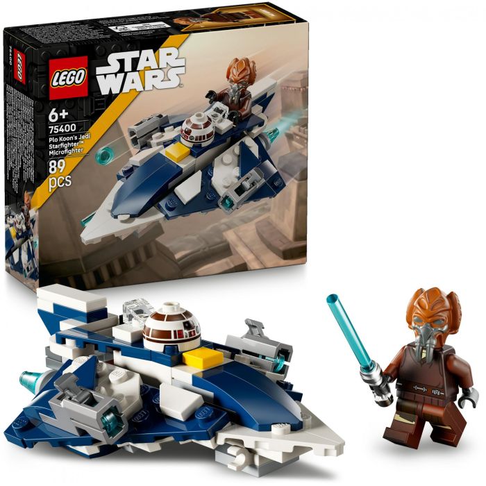LEGO 75400 Caza Estelar Jedi Plo Koon Microfighter Star Wars Las Guerras Clon Set Construcción con Minifigura +6 años 2 LEGO 75400 Caza Estelar Jedi Plo Koon Microfighter Star Wars Las Guerras Clon Set Construcción con Minifigura +6 años 2