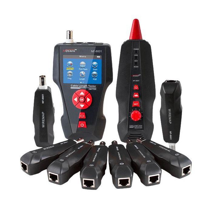 Lanview by Logon Cable Tester with PoE Ping Functions for Network, BNC Coaxial, and Telephone Cables Lanview by Logon Cable Tester with PoE Ping Functions for Network, BNC Coaxial, and Telephone Cables