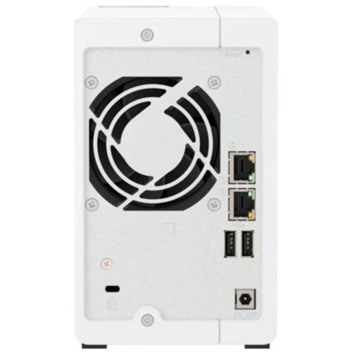 QNAP TS-216G NAS 2 Bahías ARM Cortex-A55 2.0GHz 4GB RAM 2.5GbE Almacenamiento en Red para Hogar o Oficina - Blanco