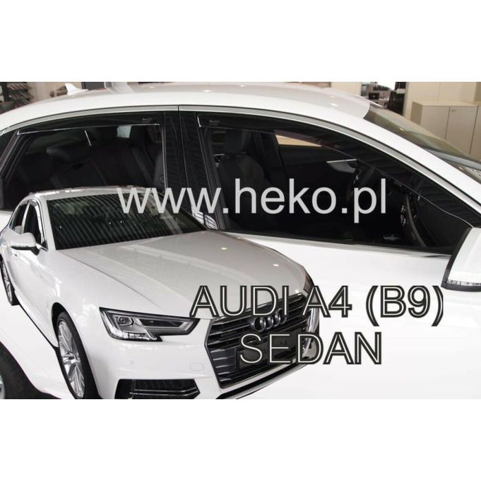 Deflector de viento HEKO HO10253 AUDI A4 (B9) SEDAN Trasero Delantero 4 Piezas