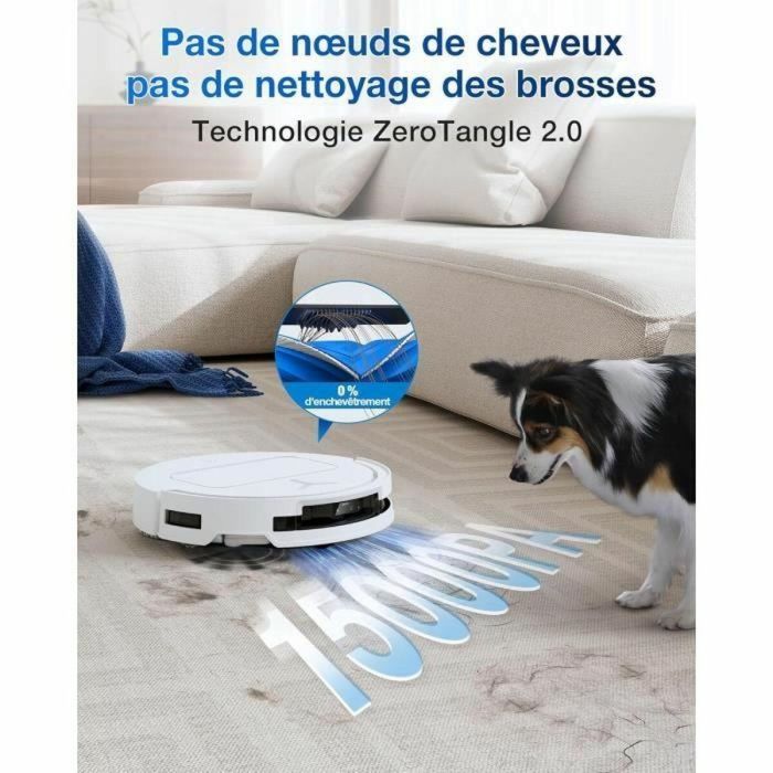 ECOVACS DEEBOT T50 OMNI ECO1746790153728 - Robot aspirador con base - 15000 Pa - Cepillo lateral extensible y mopa sin enredos 5 ECOVACS DEEBOT T50 OMNI ECO1746790153728 - Robot aspirador con base - 15000 Pa - Cepillo lateral extensible y mopa sin enredos 5
