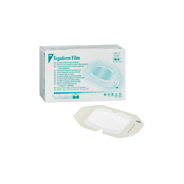 3M Apósito Tegaderm Transparente de Poliuretano 6x7 cm, Hipoalergénico y Estéril, Caja de 100 Unidades para Heridas y Catéteres 3M Apósito Tegaderm Transparente de Poliuretano 6x7 cm, Hipoalergénico y Estéril, Caja de 100 Unidades para Heridas y Catéteres