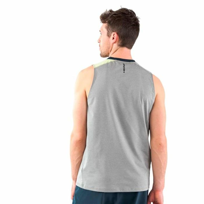 Camiseta de Manga Corta Hombre Head Padel Tank Top Gris 2