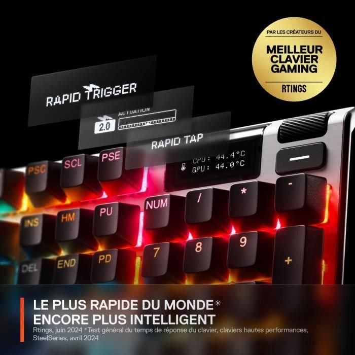 Teclado mecánico para juegos con cable - STEELSERIES - APEX PRO GEN 3 - Negro 4 Teclado mecánico para juegos con cable - STEELSERIES - APEX PRO GEN 3 - Negro 4