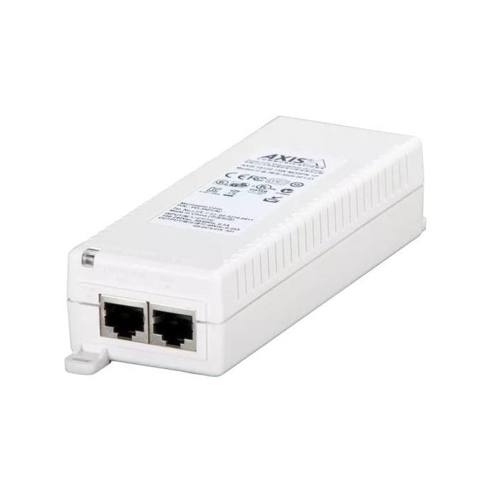 Axis T8120 Midspan PoE de 1 Puerto, 15.4W, Cumple con IEEE 802.3af, para Suministro de Energía a Cámaras IP y Dispositivos de Red de Videovigilancia