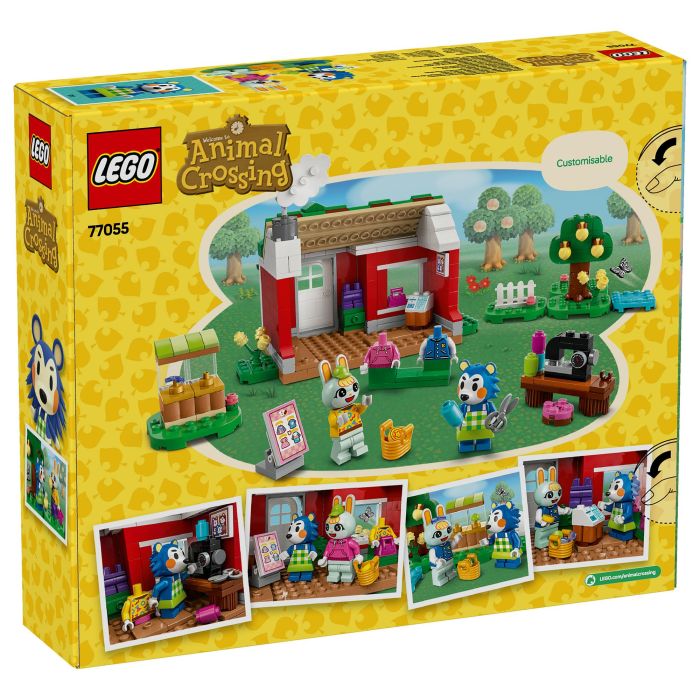 LEGO Animal Crossing Tienda Ropa Hermanas Manitas 77055 Set de Construcción para Niños y Niñas +6 Años con Minifiguras de Pili y Ariel