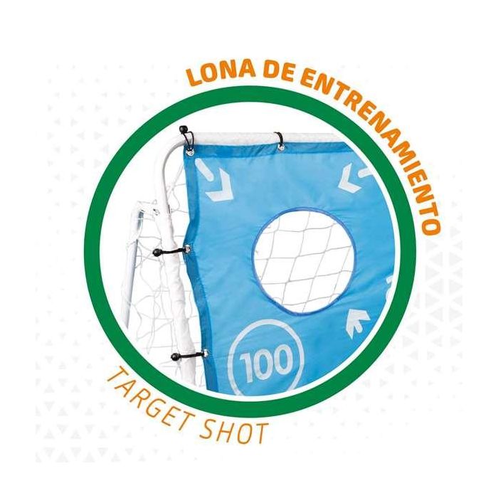 Portería de futbol de metal aktive con lona de entrenamiento 182x91x122cm 3 Portería de futbol de metal aktive con lona de entrenamiento 182x91x122cm 3