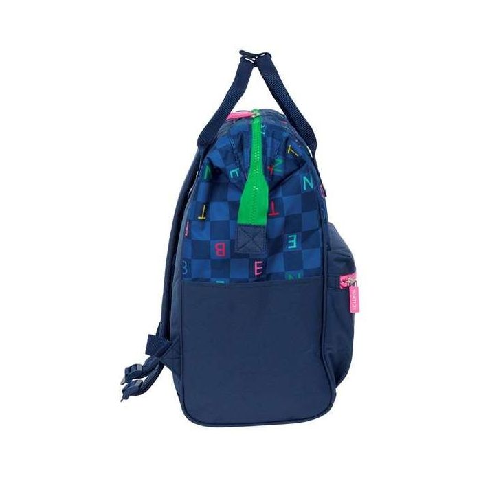 Mochila Escolar Benetton benetton Azul marino 27 x 40 x 19 cm 2 Mochila Escolar Benetton benetton Azul marino 27 x 40 x 19 cm 2