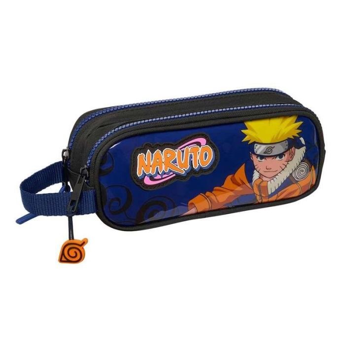 Portatodo Doble Naruto Ninja Azul Negro 21 x 8 x 6 cm Portatodo Doble Naruto Ninja Azul Negro 21 x 8 x 6 cm