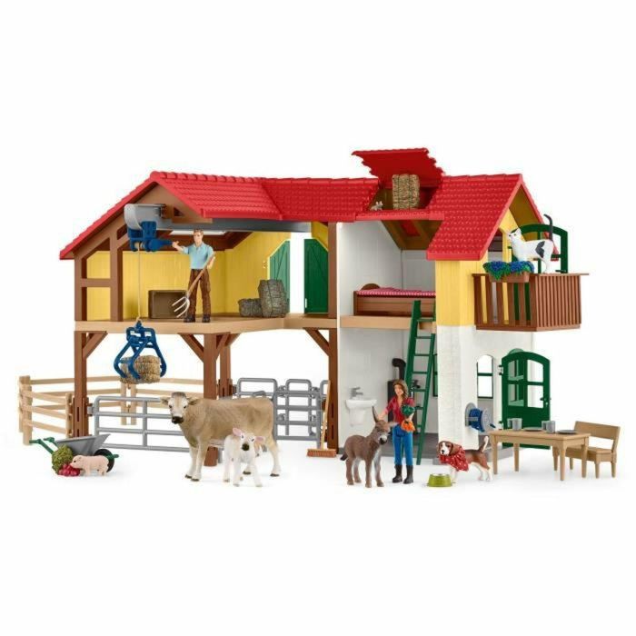 Schleich 42407 Granja con Establo y Animales - Rango Mundial de Granjas