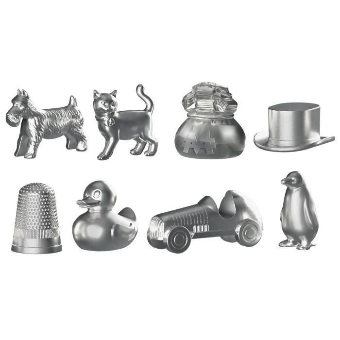Monopoly clásico, juego de mesa, con caja de almacenamiento y peones grandes, de 2 a 6 jugadores, versión FR, a partir de 8 años, 3 Monopoly clásico, juego de mesa, con caja de almacenamiento y peones grandes, de 2 a 6 jugadores, versión FR, a partir de 8 años, 3