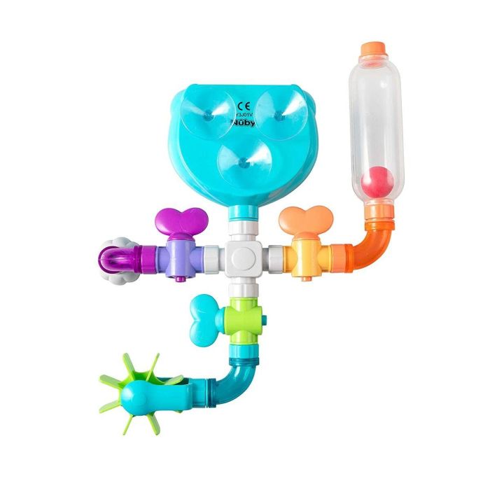 Nûby CRAZY TUBES Juguete de Baño para Bebés 18m+ Set 10 Piezas con Tubos Conectables, Ducha Rociadora, Molino y Bola Flotante 2 Nûby CRAZY TUBES Juguete de Baño para Bebés 18m+ Set 10 Piezas con Tubos Conectables, Ducha Rociadora, Molino y Bola Flotante 2