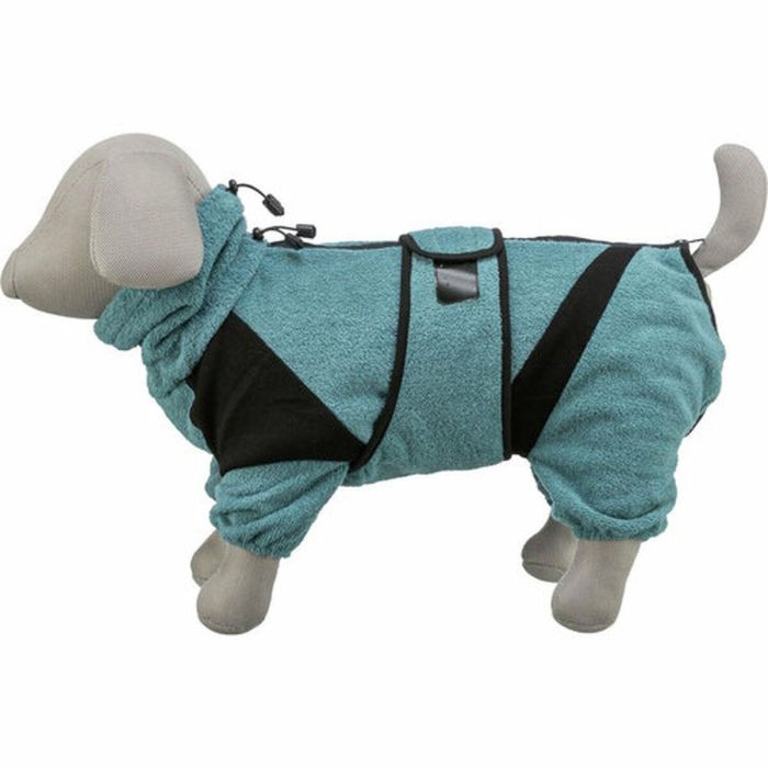 Albornoz para perro Trixie Azul L 19