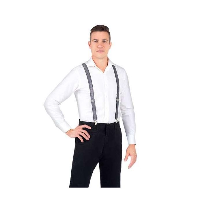 Tirantes plateados brillantes one size 1 Tirantes plateados brillantes one size 1