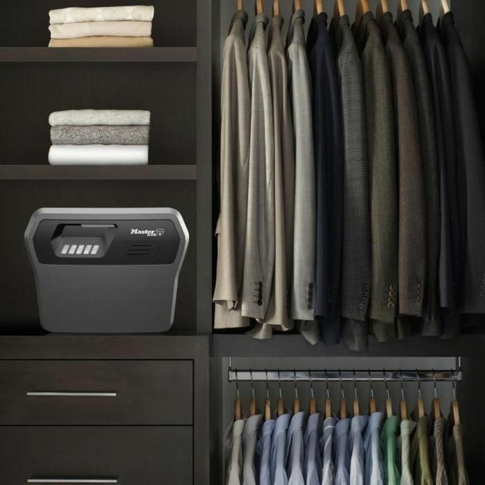 Caja Fuerte con Cerradura Electrónica Master Lock Negro 18,5 L 2 Caja Fuerte con Cerradura Electrónica Master Lock Negro 18,5 L 2