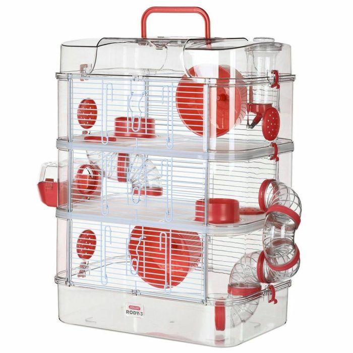 Zolux ZOL3336022060232 Jaula Rody3 trio 3 niveles para hámsteres, ratones y jerbos - L 41 x P 27 x H 53 cm Granadina 0 Zolux ZOL3336022060232 Jaula Rody3 trio 3 niveles para hámsteres, ratones y jerbos - L 41 x P 27 x H 53 cm Granadina 0