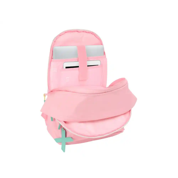 Mochila Escolar Munich +usb munich Rosa 31 x 44 x 18 cm 4