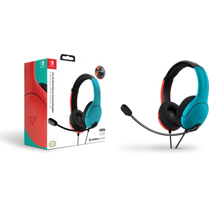 PDP LVL40 Stereo Headset para Nintendo Switch - Auriculares Gaming en Azul/Rojo 8 PDP LVL40 Stereo Headset para Nintendo Switch - Auriculares Gaming en Azul/Rojo 8