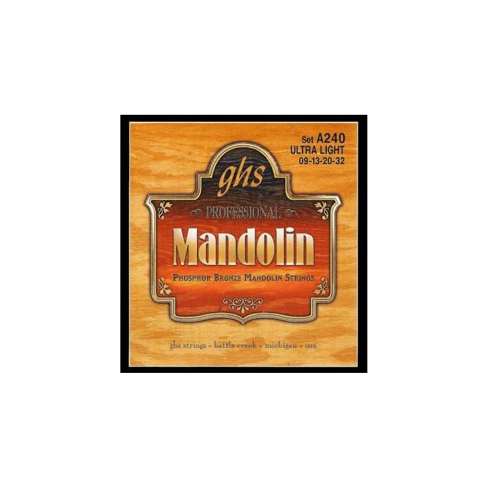 GHS Juego Cuerdas Mandolina Phosphor Bronze Ultra Light 9-32