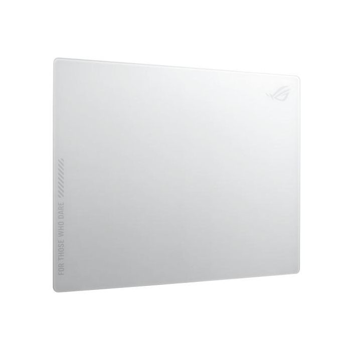 ASUS ROG Moonstone Ace L White Edition Alfombrilla de ratón para juegos de Silicona y Vidrio templado Antideslizante Blanco L 2