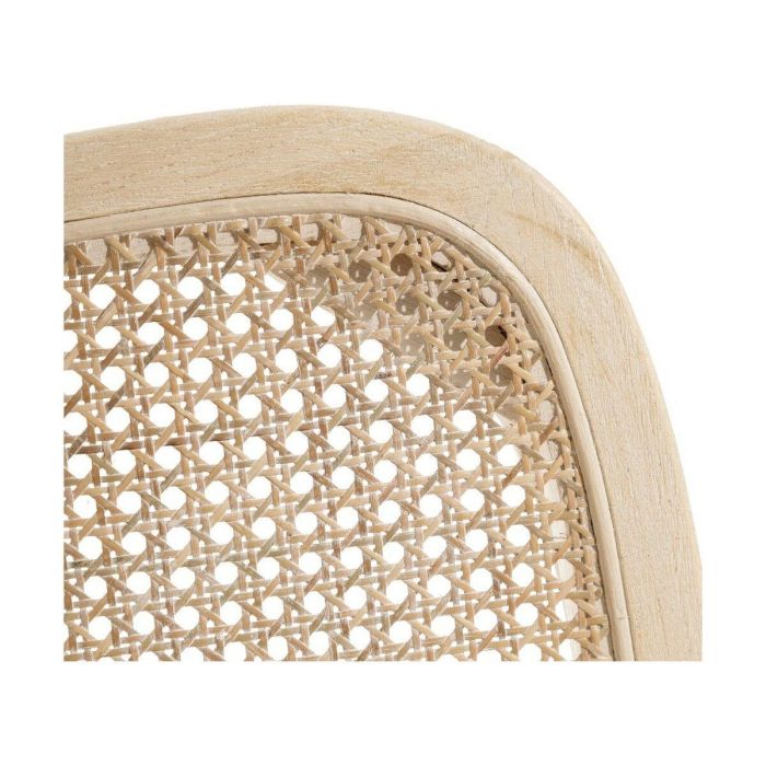 Silla de Comedor 45 x 42 x 87 cm Madera Blanco Ratán 3
