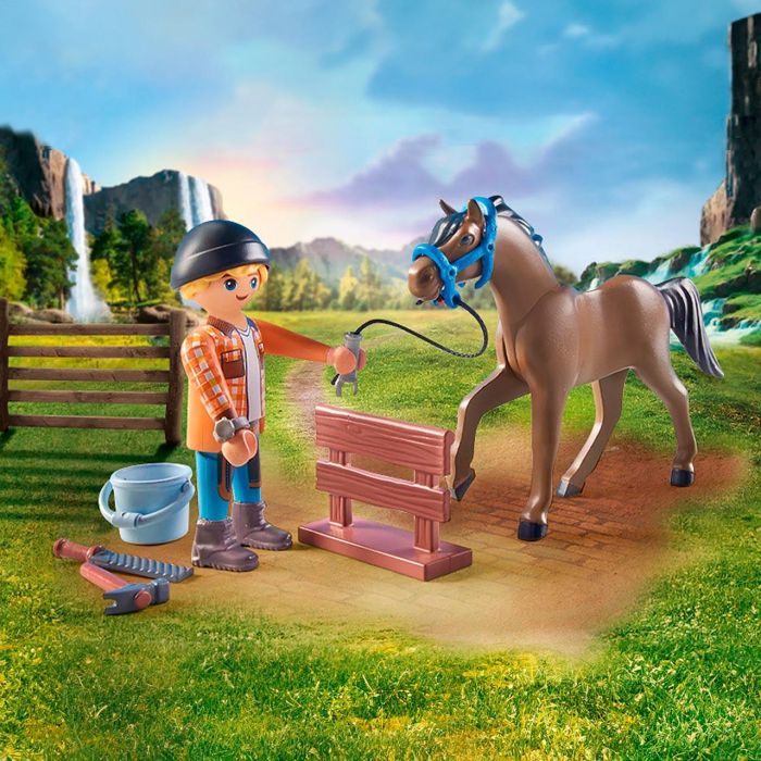 Playmobil Ben Y Aquiles 71357 Herrador Con Caballo Y Herramientas 3