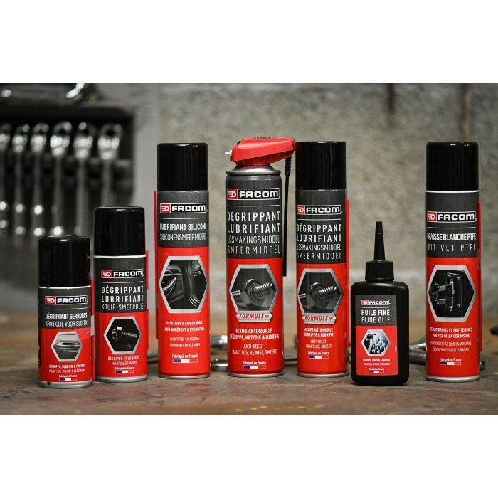 Facom Aceite Lubricante Penetrante Multifunciones 400 ml con Boquilla Multiposición, Aerosol 360°, Hidrofóbico y Antioxidante 1 Facom Aceite Lubricante Penetrante Multifunciones 400 ml con Boquilla Multiposición, Aerosol 360°, Hidrofóbico y Antioxidante 1