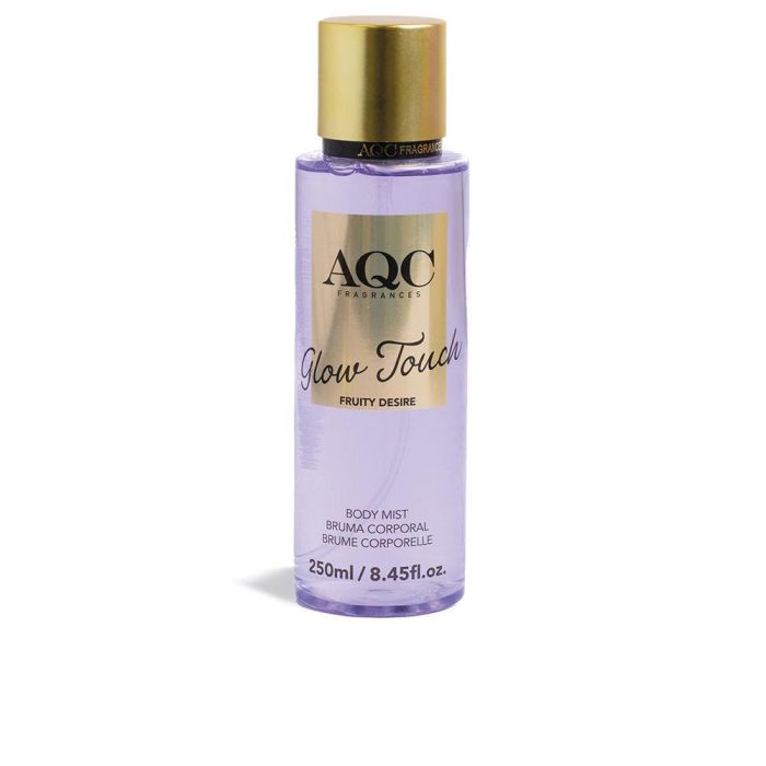 AQC FRAGRANCES GLOW TOUCH FRUITY DESIRE Bruma Corporal 250 ml – Fresca, Frutal y Floral con Notas de Jazmín, Lirio, Almizcle y Sándalo
