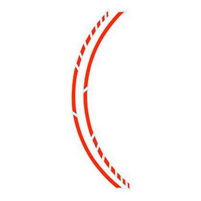 Foliatec FO34445 Pin Striping Racing Naranja 14 Bandas 7x41cm Autoadhesivas con Espaciador Resistentes UV para Llantas Bicicleta/Moto