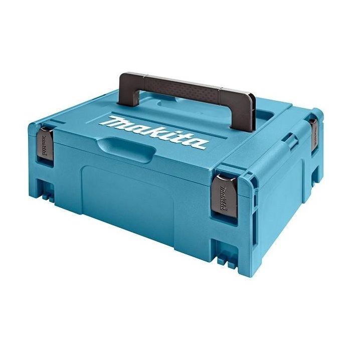 Makita 821550-0 - Maleta de herramientas rígida MAKPAC 2 de plástico resistente, color negro y azul, 395x295x157mm