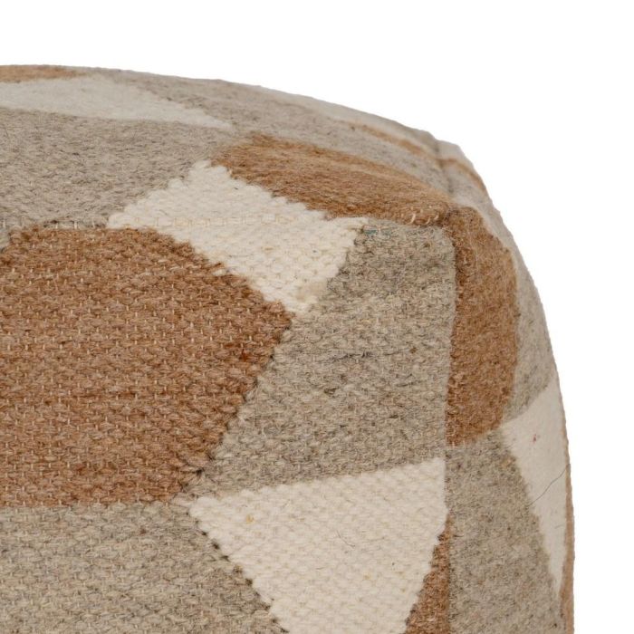 Puf Multicolor Lana-Algodón Decoración 45 X 45 X 45 cm