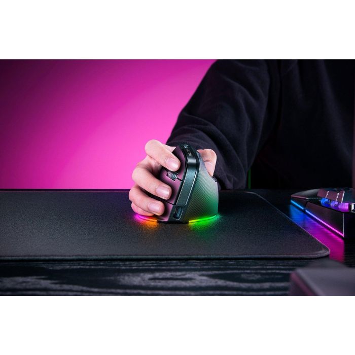 Razer Pro Click V2 Vertical ratón Universal mano derecha RF Wireless + Bluetooth + USB Type-C Óptico 30000 DPI 3 Razer Pro Click V2 Vertical ratón Universal mano derecha RF Wireless + Bluetooth + USB Type-C Óptico 30000 DPI 3