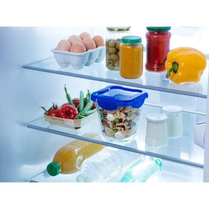 Juego de 3 recipientes para pasta Pyrex Cook&Go de cristal con tapa hermética, 12 x 12 cm y 0,8 l. 2 Juego de 3 recipientes para pasta Pyrex Cook&Go de cristal con tapa hermética, 12 x 12 cm y 0,8 l. 2
