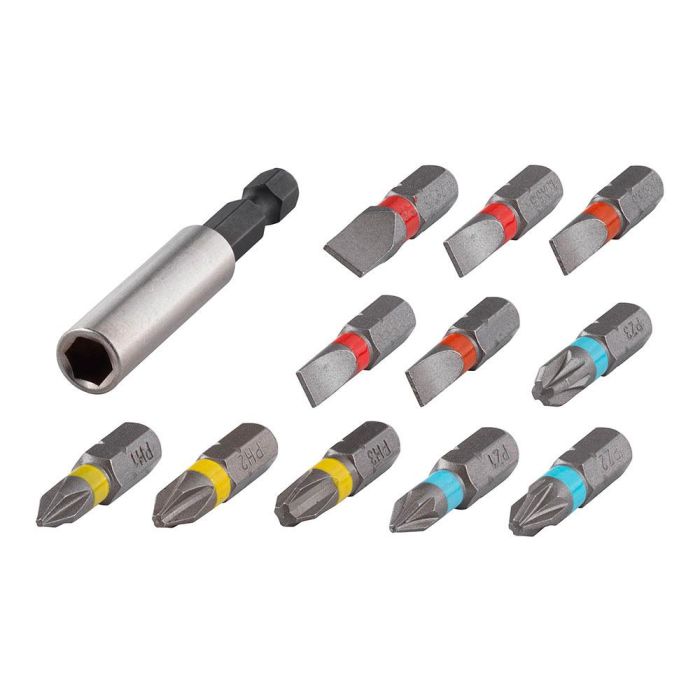 Wolfcraft 2445000 Juego de puntas solid con portapuntas magnético, 12 piezas 0 Wolfcraft 2445000 Juego de puntas solid con portapuntas magnético, 12 piezas 0