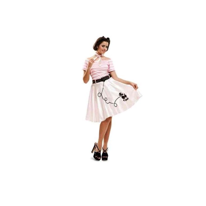 My Other Me Disfraz Adulto Pink Lady Talla M-L con Vestido, Cinturón y Pañuelo Cuello 0 My Other Me Disfraz Adulto Pink Lady Talla M-L con Vestido, Cinturón y Pañuelo Cuello 0