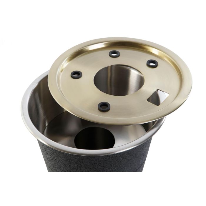 DKD Home Decor Coctel Loft Negro Dorado Inox 22 x 21 x 22 cm Set de 7 2