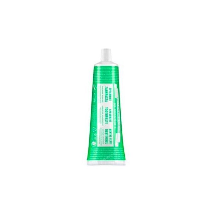 Dr. Bronner's Dentífrico Pasta de Dientes Hierbabuena 140g Vegano Blanqueador sin Flúor Bio