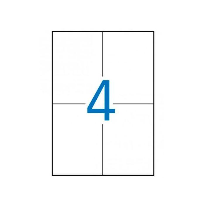 Apli Etiquetas Adhesivas 105x148 mm Blanco para Inkjet y Láser, Pack de 100 Hojas (400 Etiquetas) Apli Etiquetas Adhesivas 105x148 mm Blanco para Inkjet y Láser, Pack de 100 Hojas (400 Etiquetas)