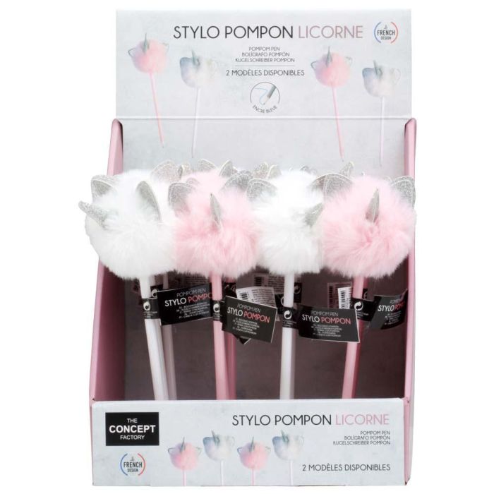 The Concept Factory Bolígrafo Pompón Unicornio My Funny Papet 3