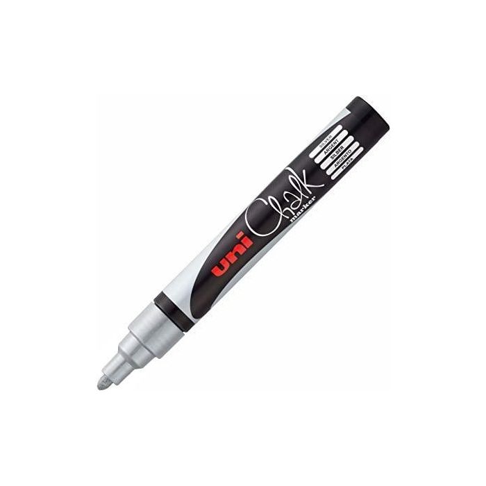 Uniball Marcador De Tiza Líquida Chalk Pwe-5M Plata Caja 6 Ud Uniball Marcador De Tiza Líquida Chalk Pwe-5M Plata Caja 6 Ud