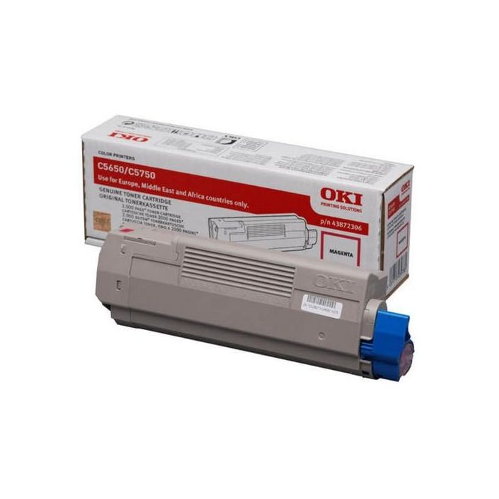 Oki Toner magenta 2000 páginas para C5650/C5750 Original type C12