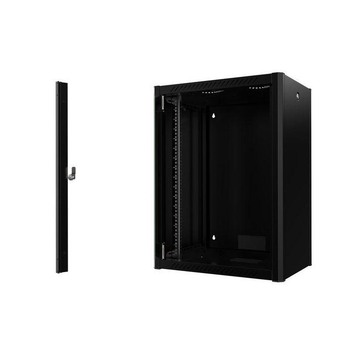 Lanview Armario Rack 19" 16U 60 x 45 Montaje en Pared Pro para Servidores y Equipos de Red