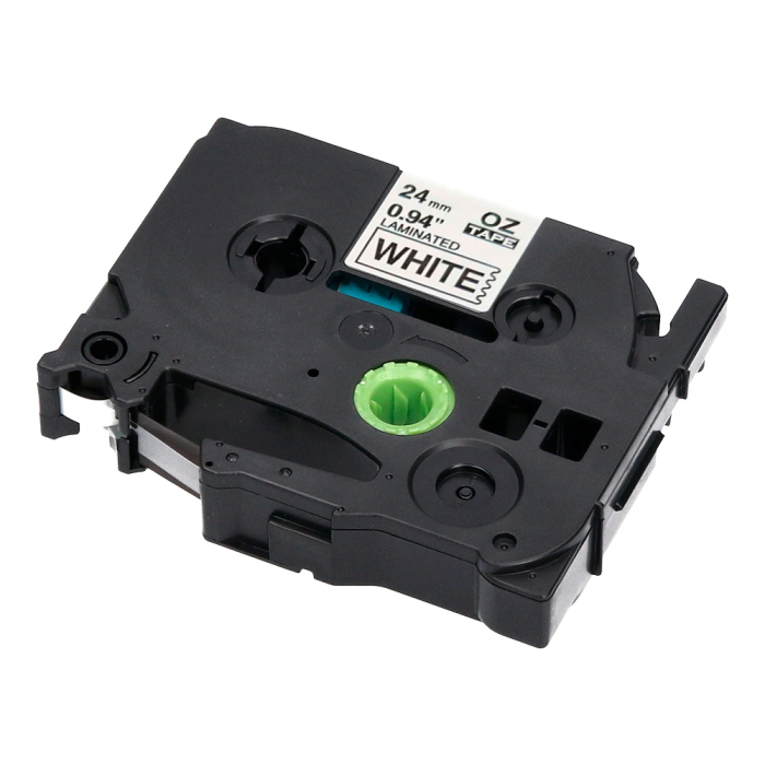 Q-connect Cinta TZe-251 Blanco-Negro 24mm Longitud 8mt Compatible Brother Consumible Rotuladora 4
