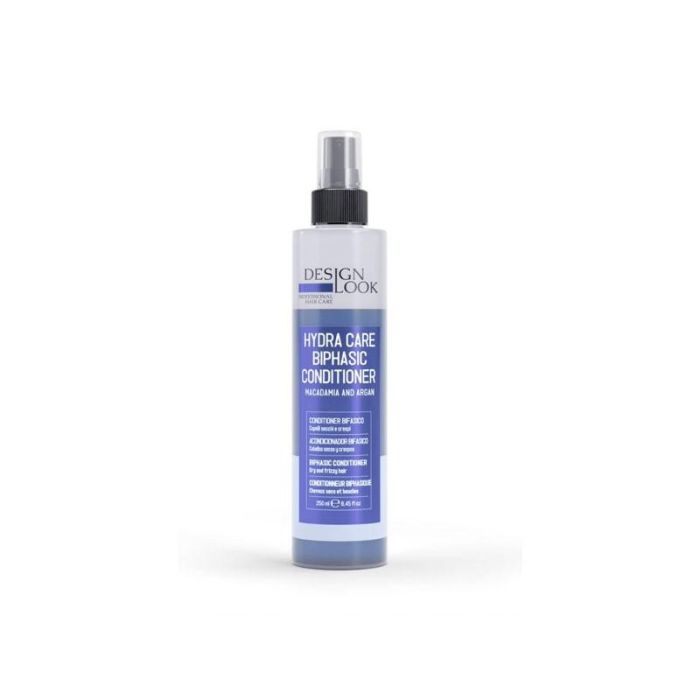 Design Look Acondicionador Bifásico Hidratante Hydra Care con Aceite de Macadamia y Argán Cabello Seco 250ml