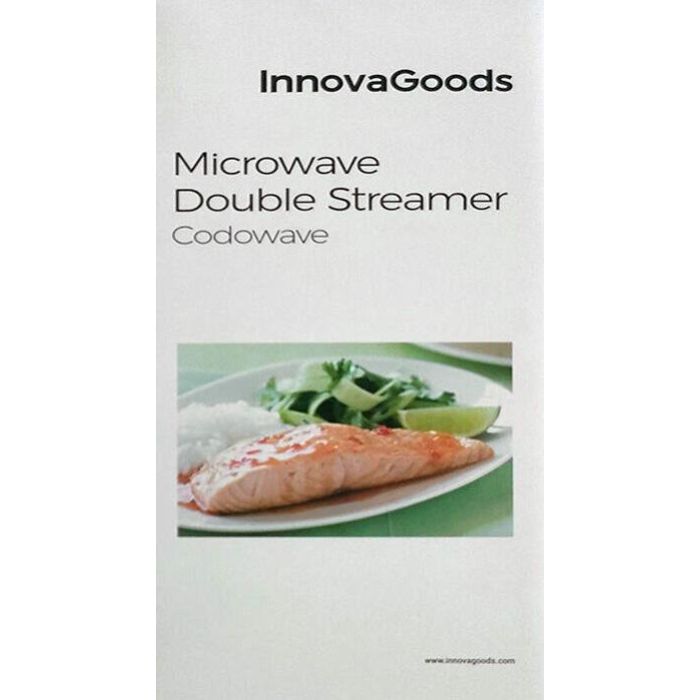 Vaporera Doble para Microondas Codowave InnovaGoods 6 Vaporera Doble para Microondas Codowave InnovaGoods 6